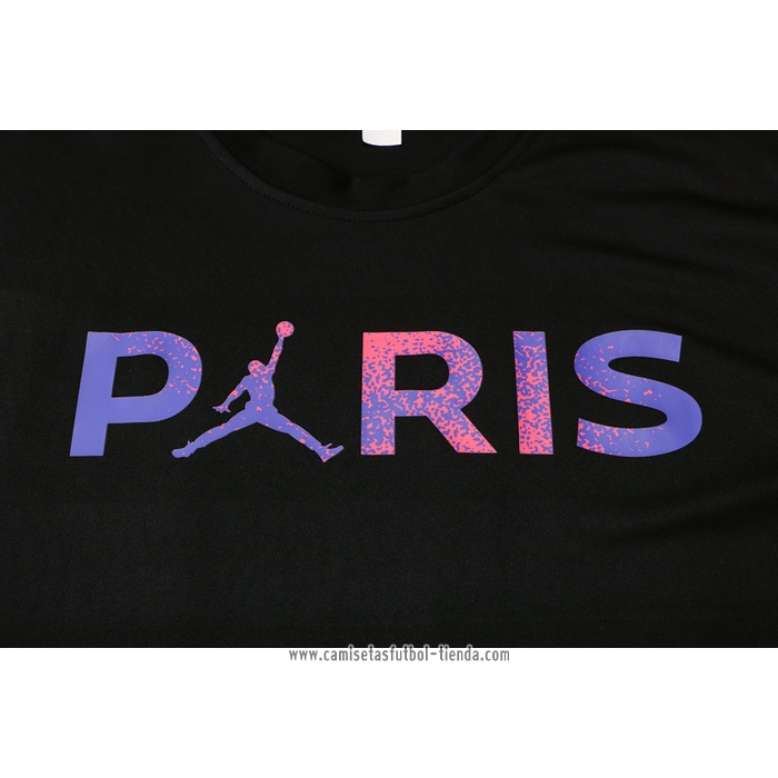 Chandal del Paris Saint-Germain Jordan 2021 2022 Manga Corta Negro